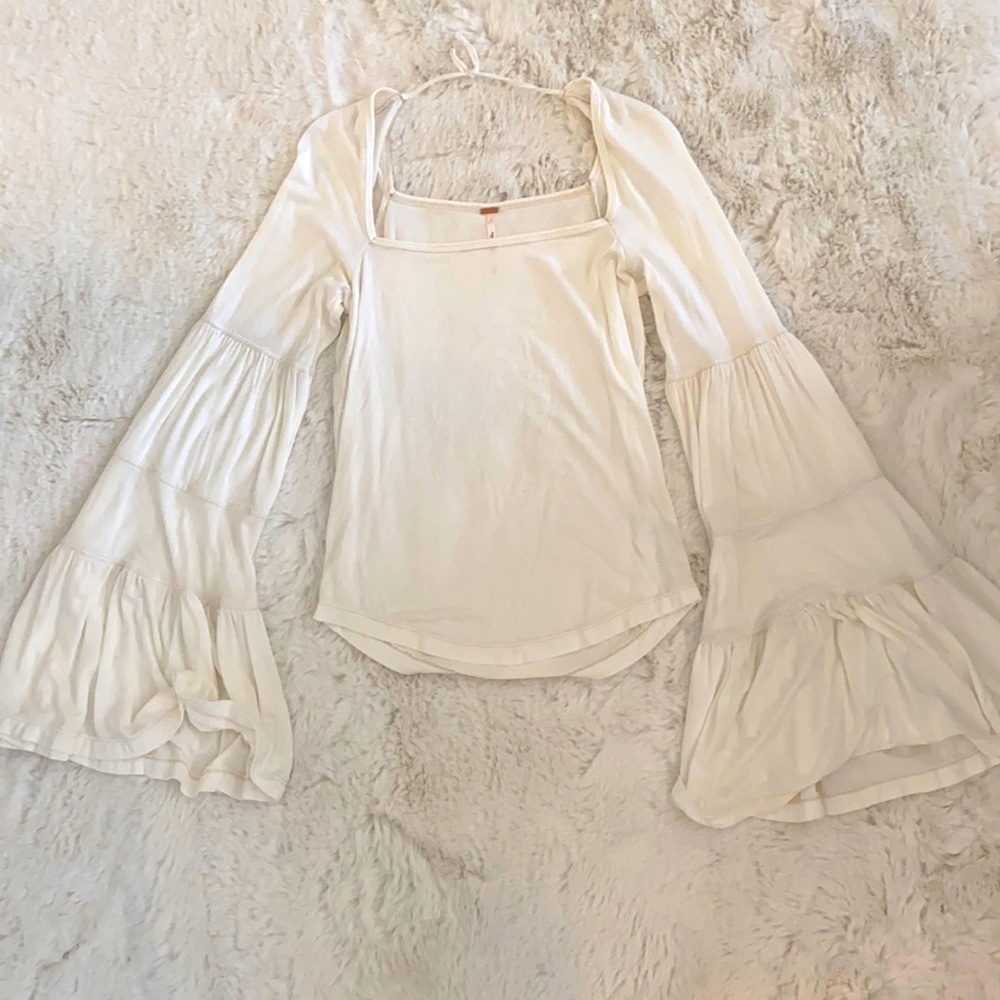 flowy free people long bell sleeves too